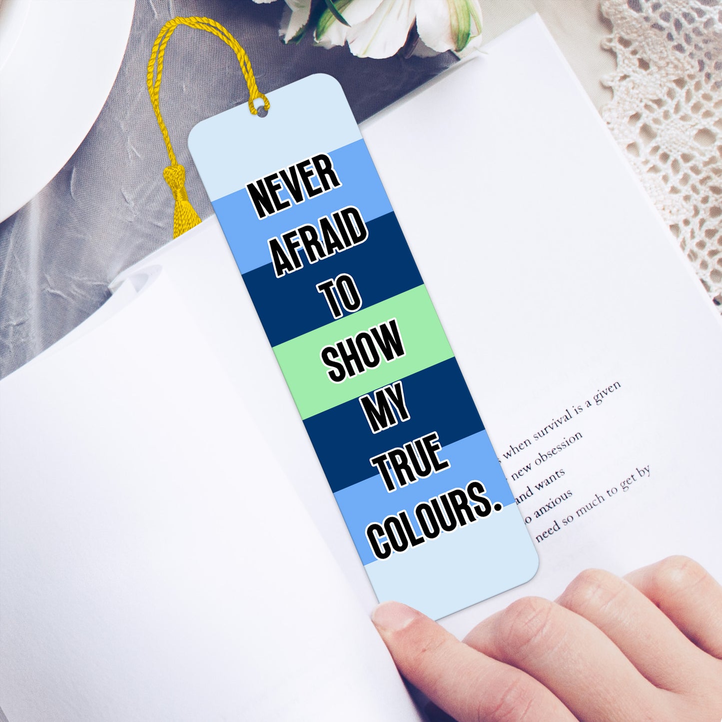 Boyflux pride luxury aluminium bookmark never afraid to show my true colours