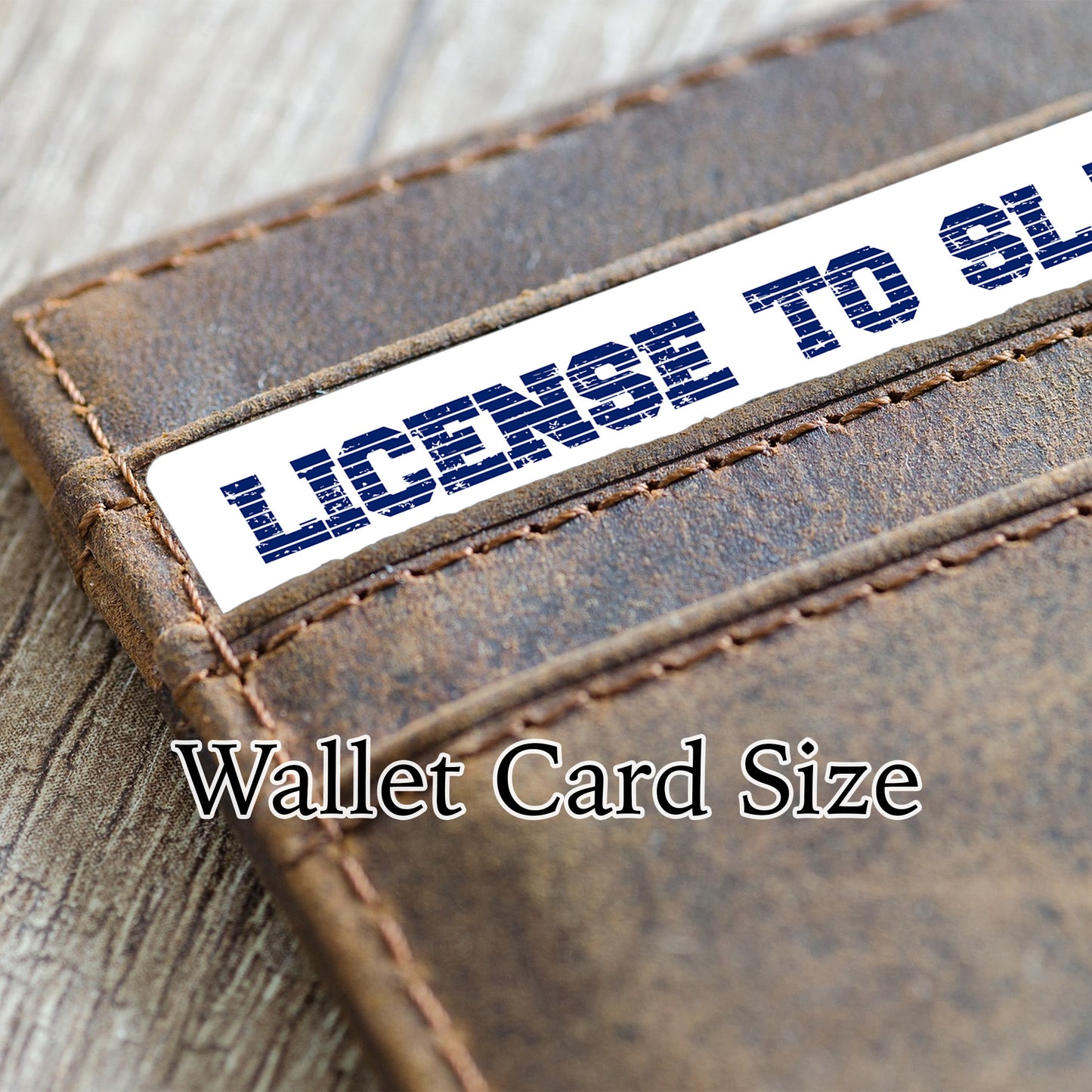 Gay man pride men loving men blue flag personalised license to slay card