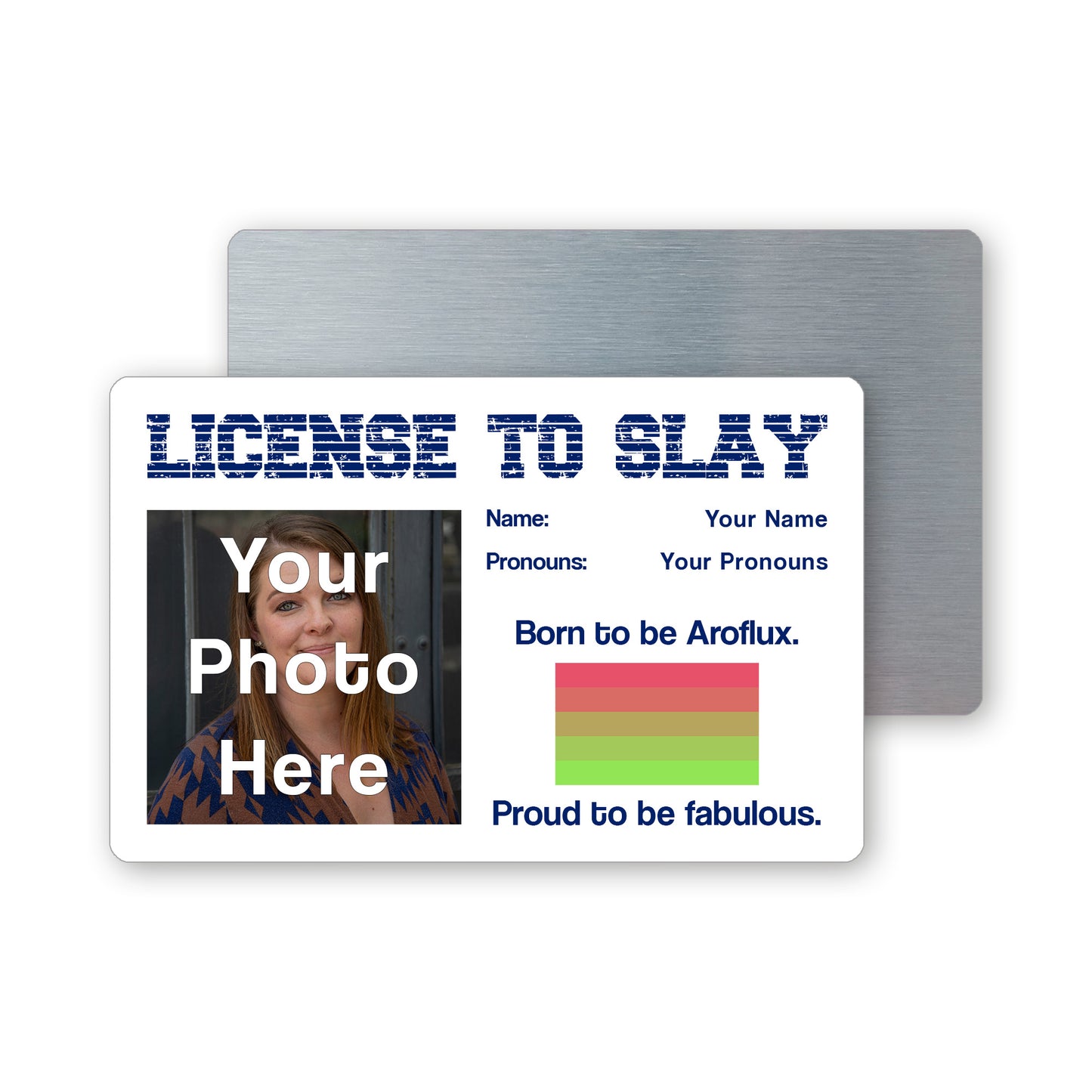 Aroflux pride personalised license to slay