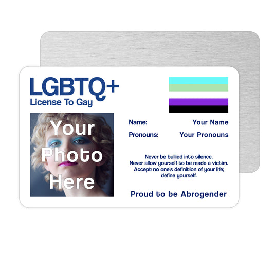 Abrogender license to gay