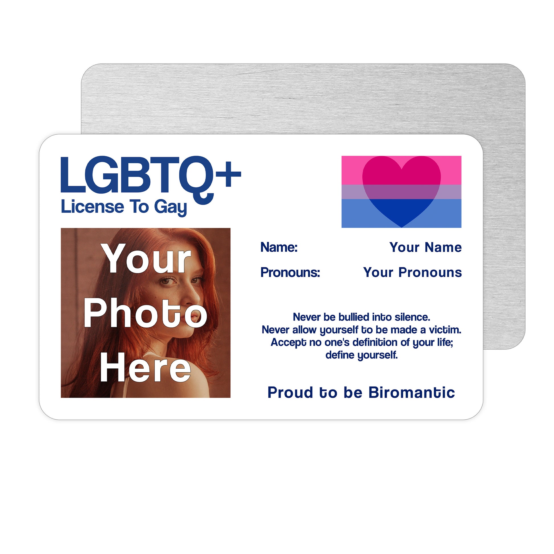 Biromantic license to gay