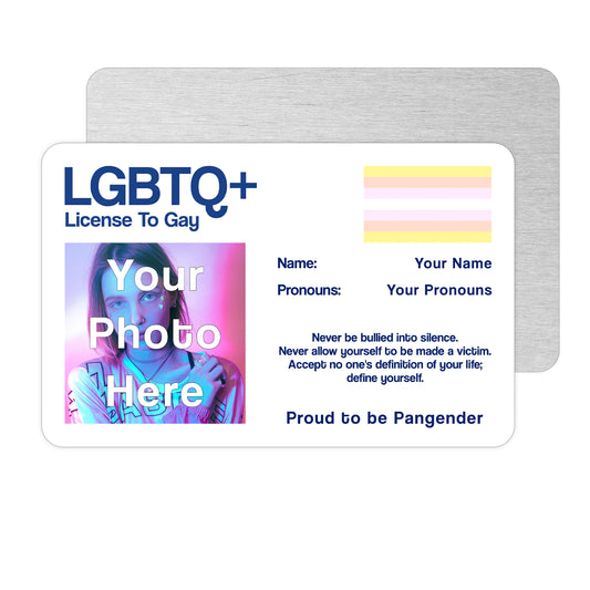 Pangender license to gay