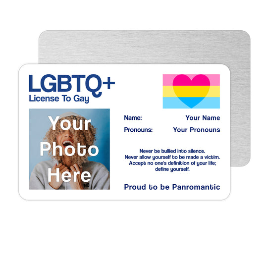 Panromantic license to gay