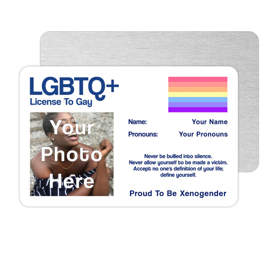 Xenogender pride license to gay