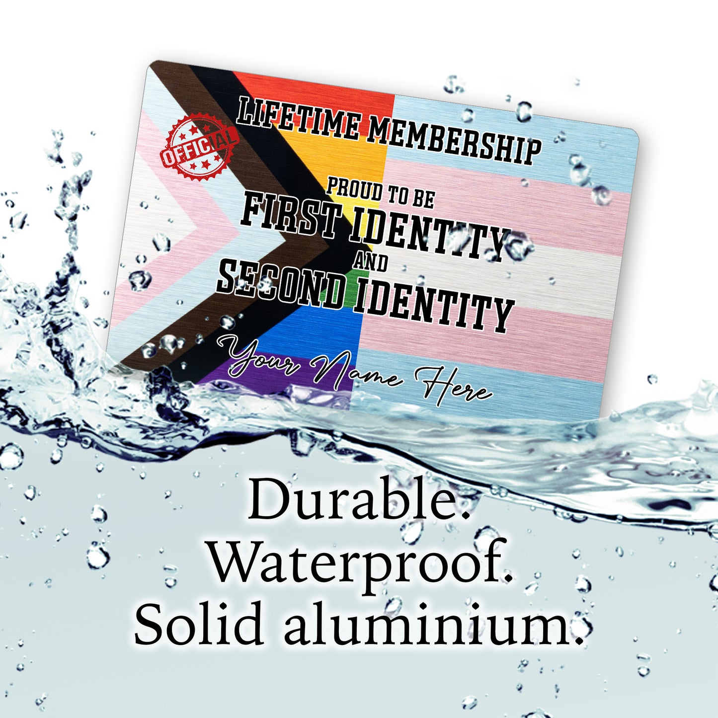 double identity gay pride lifetime membership card
