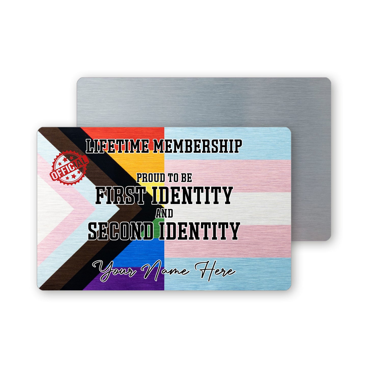 double identity gay pride lifetime membership card