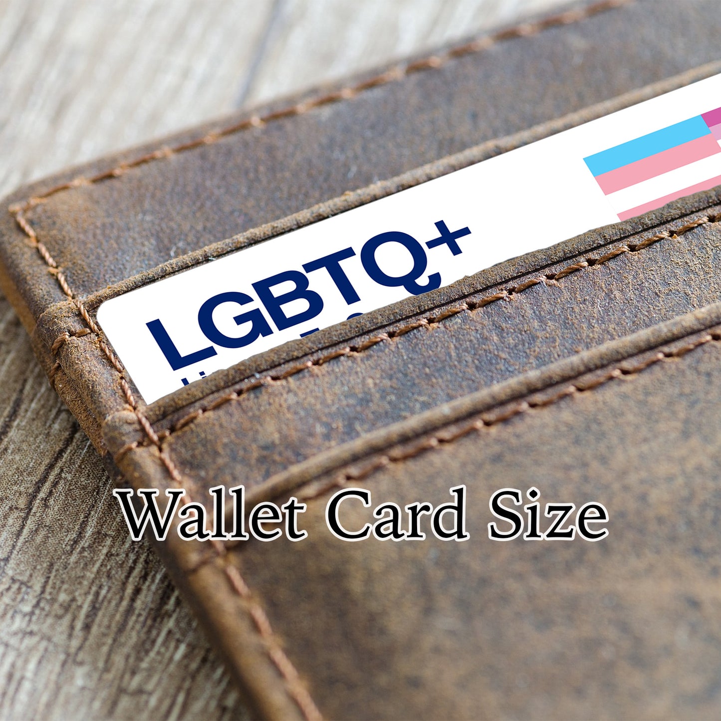 Double Identity personalised license to gay novelty wallet card